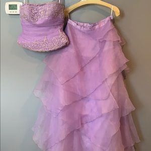 Lavender Prom Dress (2-piece)
